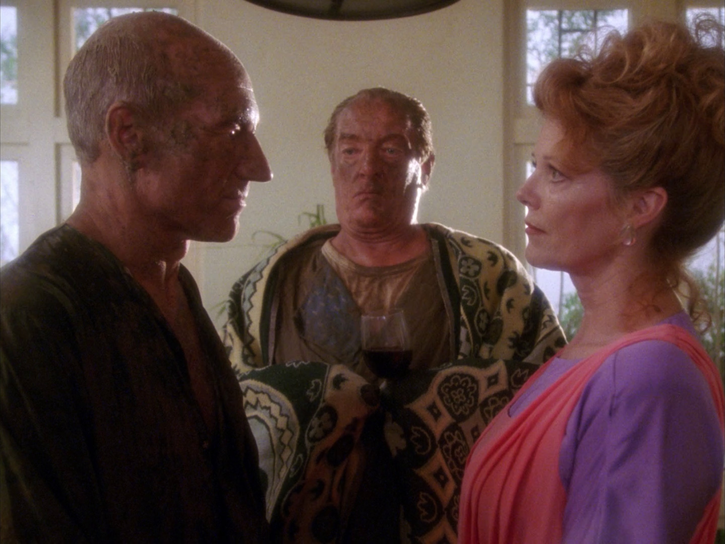 Picard and Robert confronted by Marie