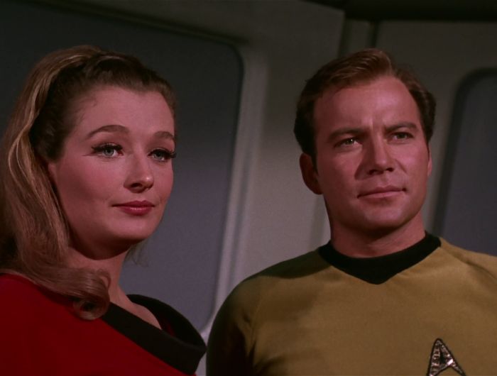 Dr. Ann Mulhall and Captain Kirk