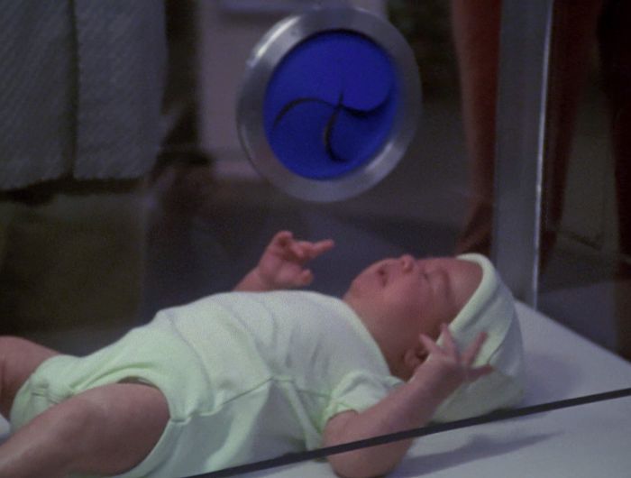 The Trip clone baby in his incubator