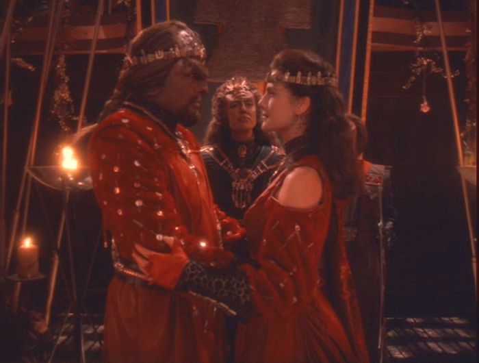 Worf and Dax getting married